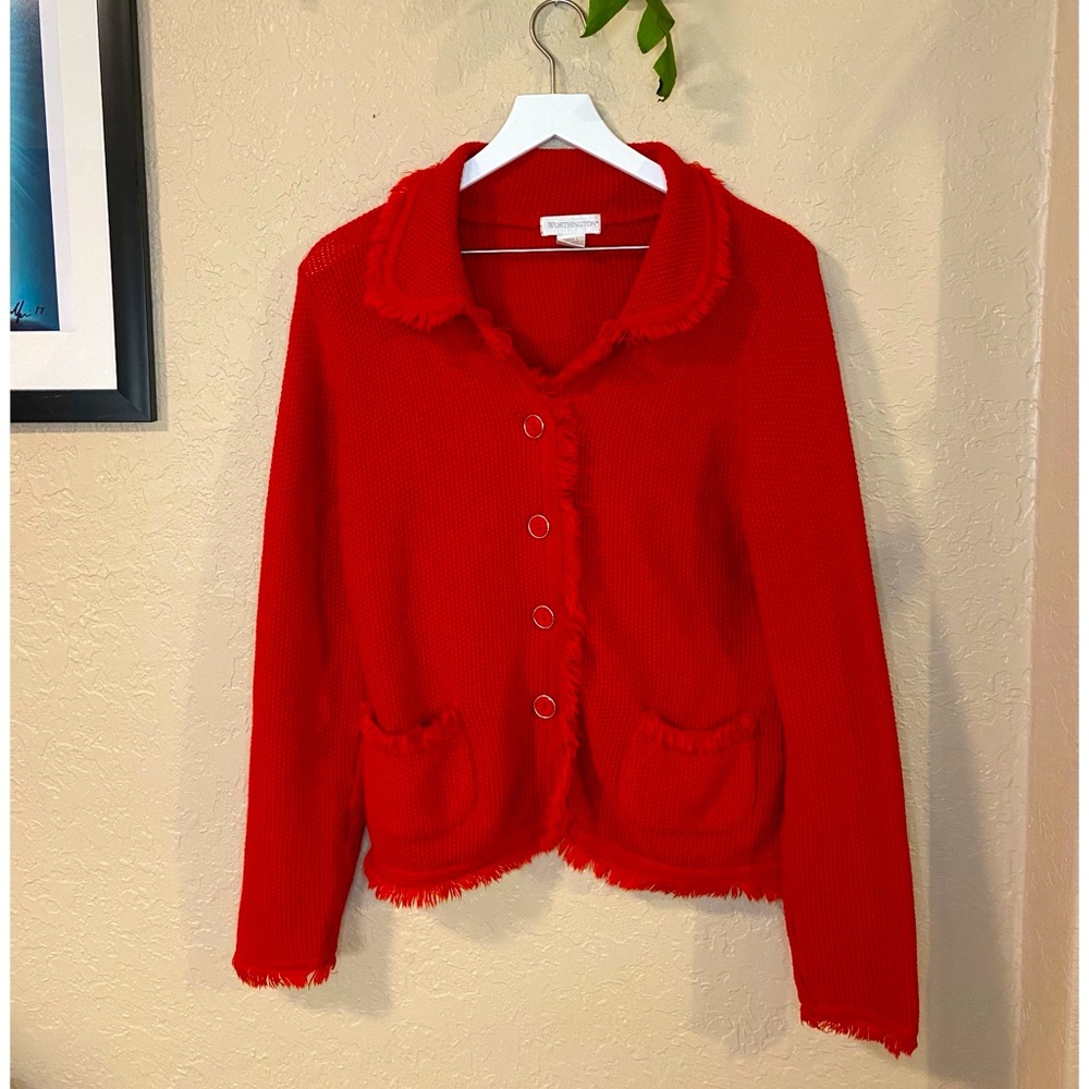 Collard Button Down Cardigan - image 1